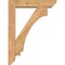 Ekena Millwork Imperial Slat Smooth Bracket w/ Offset Brace, Western Red Cedar, 5 1/2"W x 24"D x 32"H BKT0604X24X32IMP06SWR - alternate 4